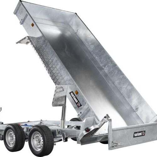 Variant PKW Anhänger Heckkipper + Maschinentransporter 3517MT, 3500 kg, Ladefläche 3,60 x 1,70 m – Elektropumpe