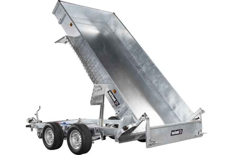 Variant PKW Anhänger Heckkipper + Maschinentransporter 3517MT, 3500 kg, Ladefläche 3,60 x 1,70 m – Elektropumpe