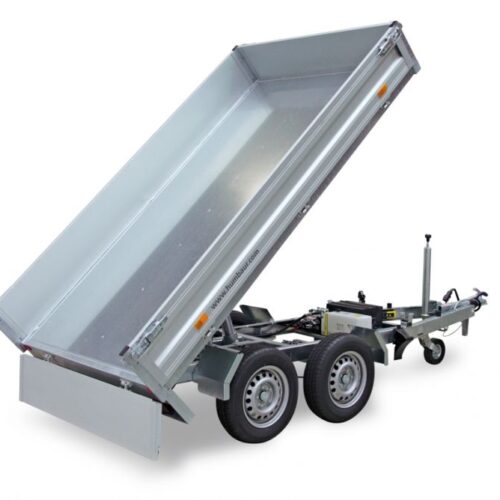 Humbaur HUK 273117, 2700kg Ladefläche 3,14×1,75m Rückwärtskipper mit Handhydraulik