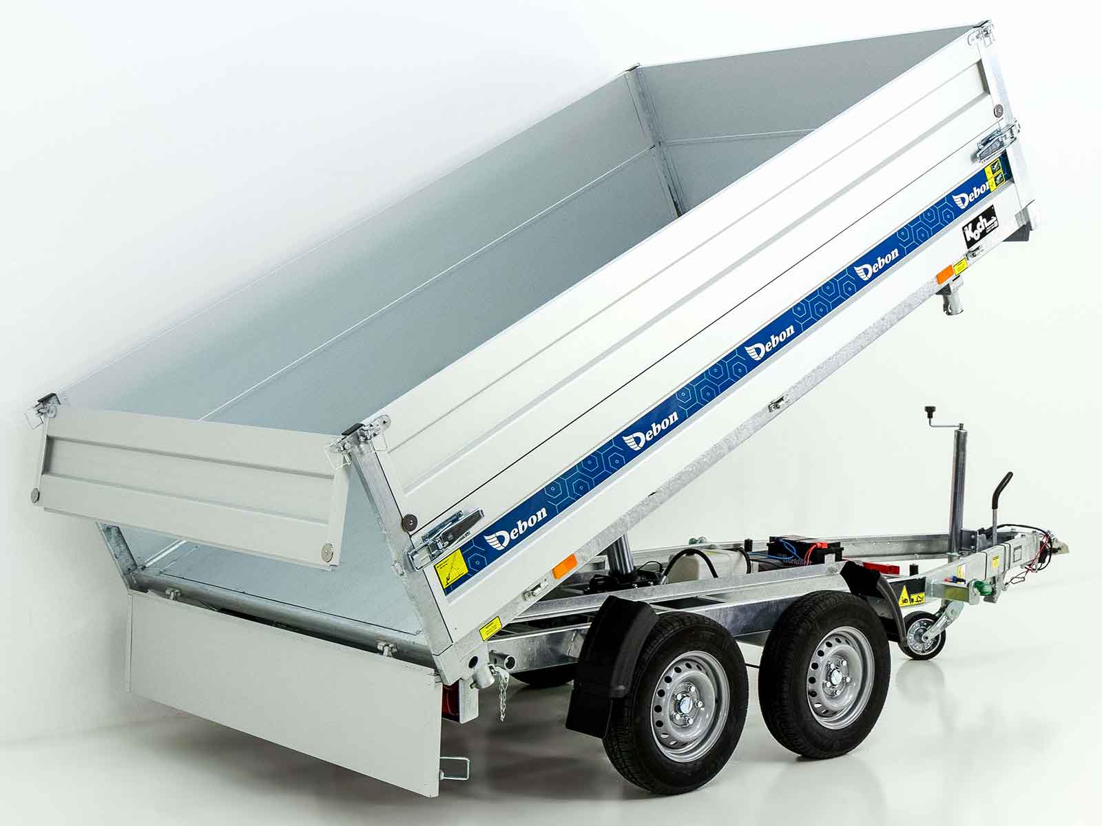 Debon Dreiseitenkipper 180×306 2,6t|E-Pumpe|BWA