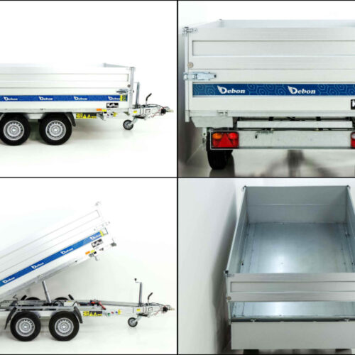 Debon Dreiseitenkipper 180×306 2,6t|E-Pumpe|BWA