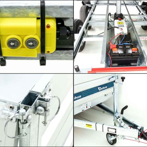 Debon Dreiseitenkipper 180×306 2,6t|E-Pumpe|BWA