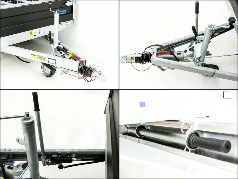 Debon Dreiseitenkipper 180×324 3,5t|Black Edition |Gitter