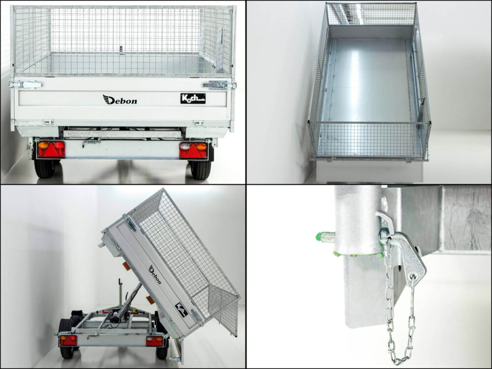 Debon Dreiseitenkipper DDK 180×306 2,6t|E-Pumpe|Gitter|Aktion