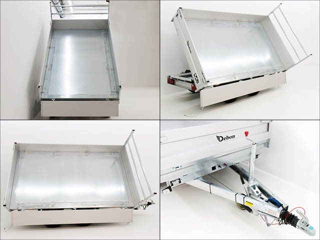 Debon Dreiseitenkipper DDK 180×306 2,6t|E-Pumpe|Rampen|Stützen