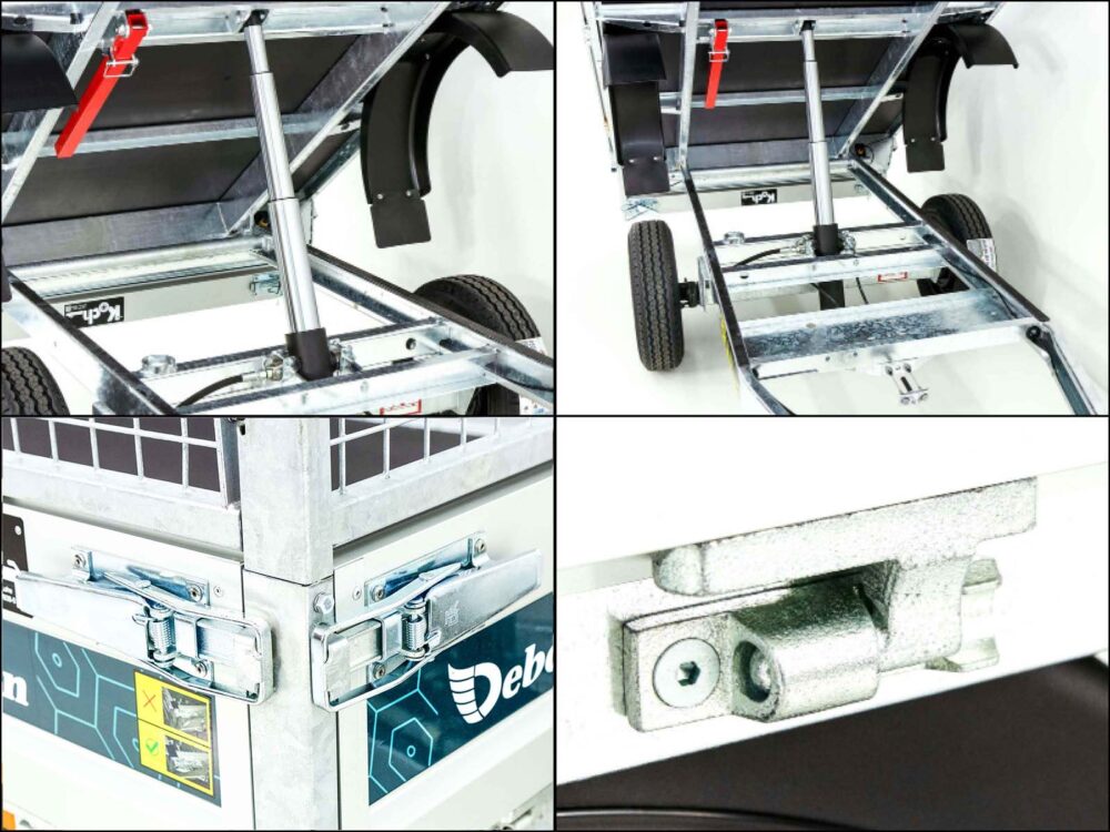 Debon Heckkipper DK 150x250cm 1,3t|Hand-Pumpe|Gitter|Aktion