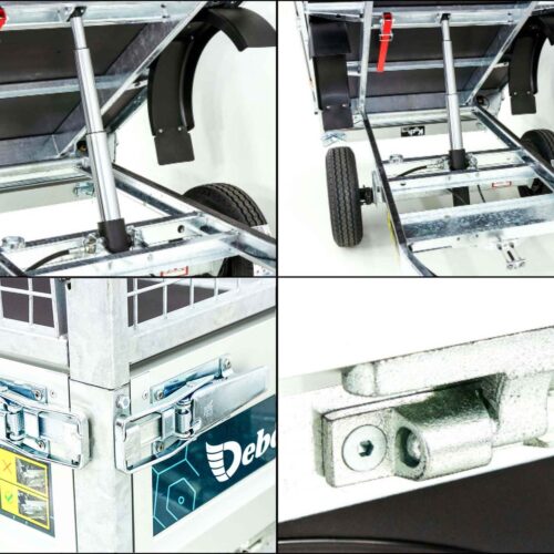 Debon Heckkipper DK 150x250cm 1,3t|Hand-Pumpe|Gitter|Aktion