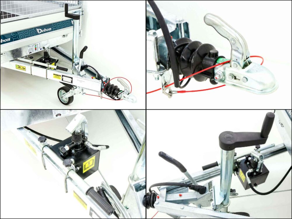 Debon Heckkipper DK 150x250cm 1,3t|Hand-Pumpe|Gitter|Aktion