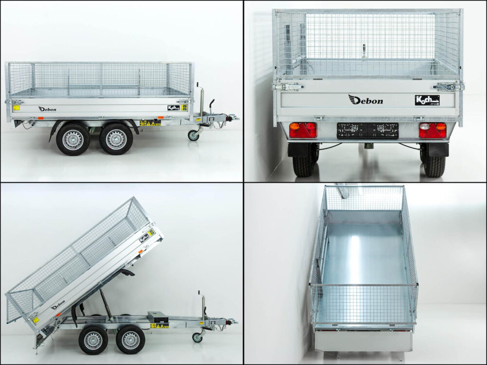 Debon Heckkipper DK 155x305cm 2,0t|E-Pumpe|Gitter|Aktion
