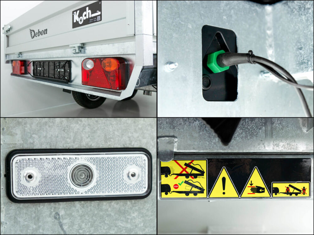 Debon Heckkipper DK 155x305cm 2,0t|E-Pumpe|Gitter|Aktion