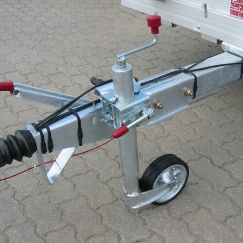 Schwerlast-Stützrad mit Klemmschelle Ø60mm Stützrad-Rohrdurchmesser