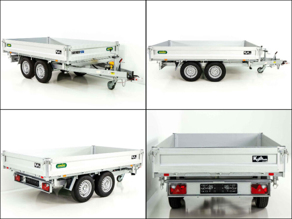 Unsinn Dreiseitenkipper UDK Profi 175x306cm 2,6t|E-Pumpe|Rampentunnel