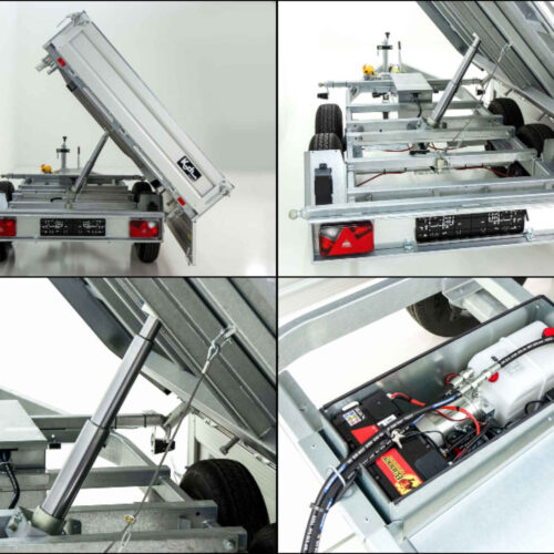 Unsinn Dreiseitenkipper UDK Profi 175x306cm 2,6t|E-Pumpe|Rampentunnel