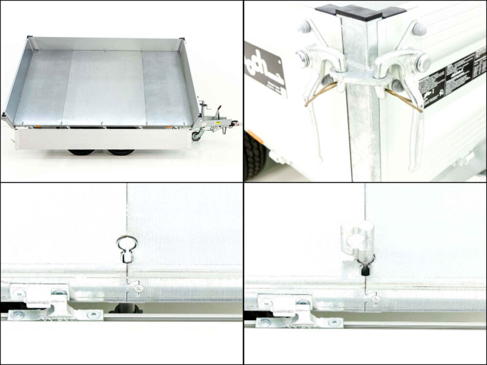 Unsinn Dreiseitenkipper UDK Profi 175x306cm 2,6t|E-Pumpe|Rampentunnel