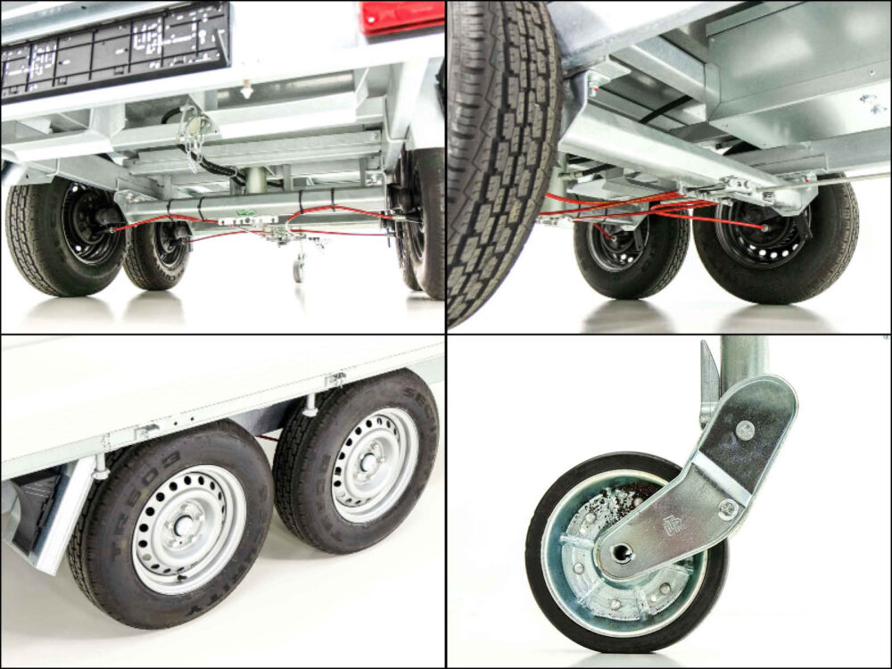 Unsinn Dreiseitenkipper UDK Profi 175x306cm 2,6t|E-Pumpe|Rampentunnel