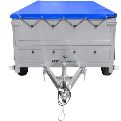 Anhänger mit zwei Achsen Garden Trailer 264/2 KIPP inkl. zusätzliche Bordwände und Flachplane-Neu