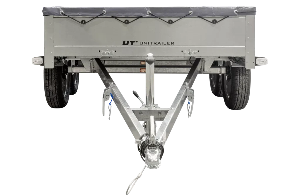 Garden Trailer 264/2 Kipp Mit Stützrad, Graue Flachplane Und Planenträger-Neu