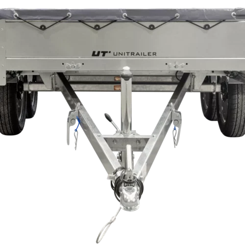 Garden Trailer 264/2 Kipp Mit Stützrad, Graue Flachplane Und Planenträger-Neu