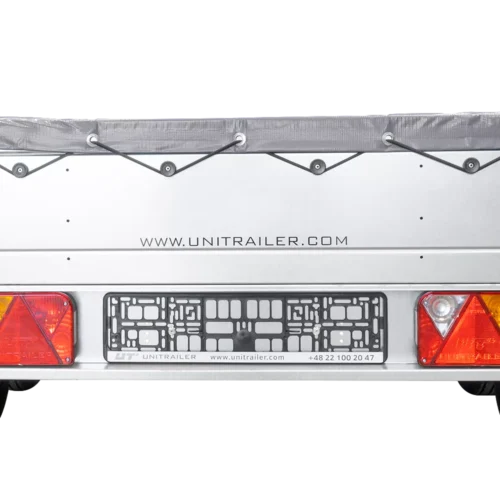 Garden Trailer 264/2 Kipp Mit Stützrad, Graue Flachplane Und Planenträger-Neu