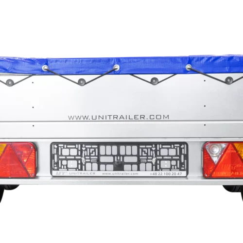 Garden Trailer 264/2 Kipp Mit Stützrad, Planenträger Und Blauer Flachplane-Neu