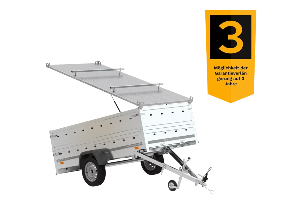 Anhänger Garden Trailer 264 KIPP mit Bordwandaufsatz und Aludeckel-Neu