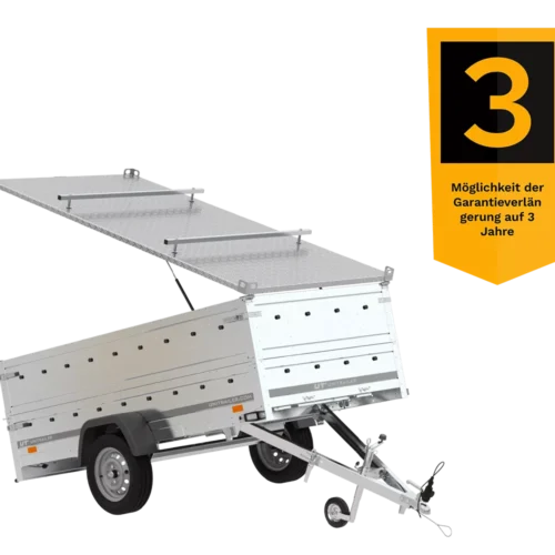 Anhänger Garden Trailer 264 KIPP mit Bordwandaufsatz und Aludeckel-Neu