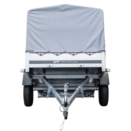 Anhänger Pkw 230×125 Garden Trailer 230 KIPP Unitrailer 750 kg mit Stützrad, Hochplane und Hochspriegel-Neu