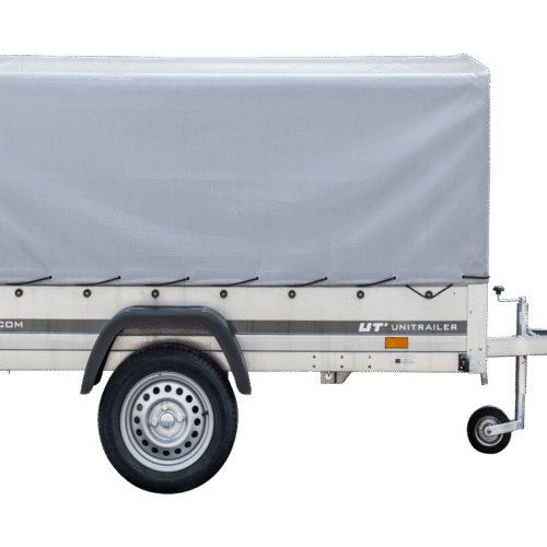 Anhänger Pkw 230×125 Garden Trailer 230 KIPP Unitrailer 750 kg mit Stützrad, Hochplane und Hochspriegel-Neu