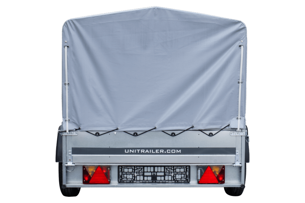 Anhänger Pkw 230×125 Garden Trailer 230 KIPP Unitrailer 750 kg mit Stützrad, Hochplane und Hochspriegel-Neu