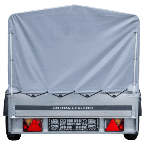 Anhänger Pkw 230×125 Garden Trailer 230 KIPP Unitrailer 750 kg mit Stützrad, Hochplane und Hochspriegel-Neu