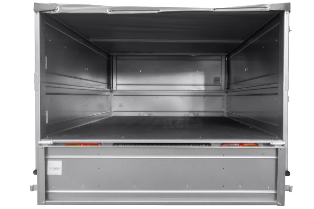 Anhänger kippbar Garden Trailer 201 KIPP mit zusätzlichen Bordwänden, Stützrad und Flachplane-Neu