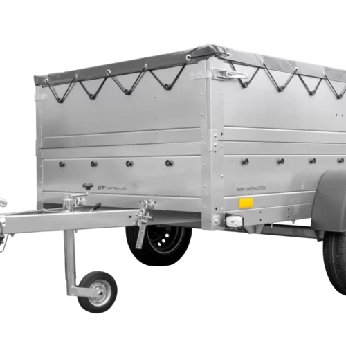 Anhänger kippbar Garden Trailer 201 KIPP mit zusätzlichen Bordwänden, Stützrad und Flachplane-Neu