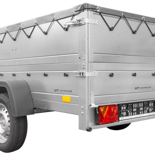 Anhänger kippbar Garden Trailer 201 KIPP mit zusätzlichen Bordwänden, Stützrad und Flachplane-Neu