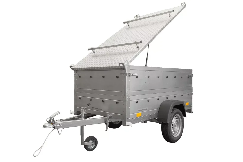 Anhänger mit Deckel Garden Trailer 200 KIPP 200×106 cm 750 kg-Neu