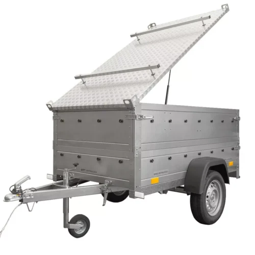 Anhänger mit Deckel Garden Trailer 200 KIPP 200×106 cm 750 kg-Neu