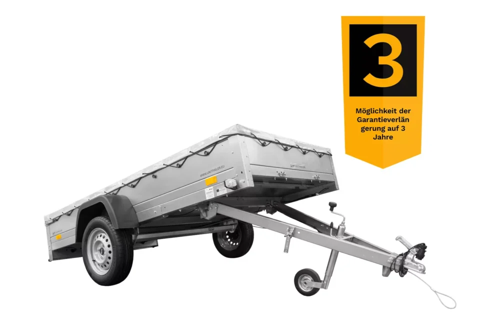 Anhänger mit Flachplane Garden Trailer 264 KIPP inkl. Planenträger-Neu