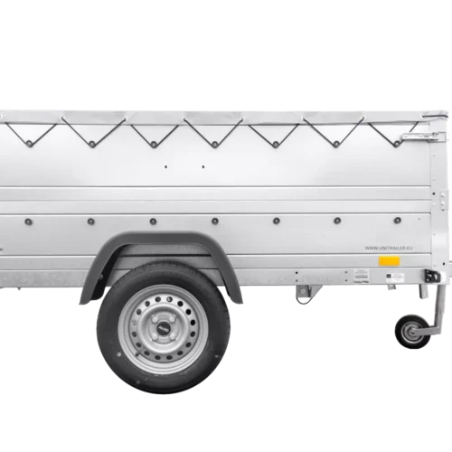 Faltbarer Anhänger Garden Trailer 230 KIPP mit zusätzlichen Bordwänden, Stützrad und Flachplane-Neu