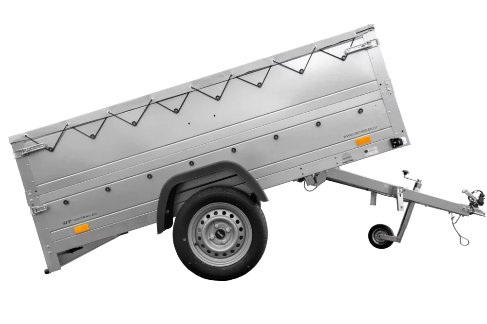 Faltbarer Pkw Anhänger Garden Trailer 230 KIPP mit zusätzlichen Bordwänden, Stützrad, Flachplane und Planenträgern]-Neu