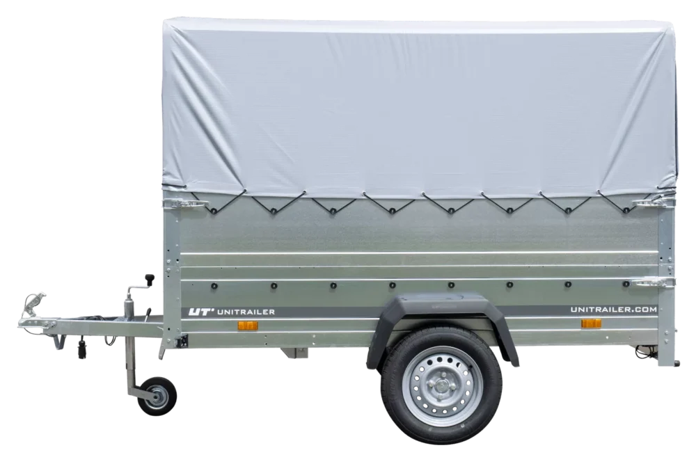 Führerschein B Anhänger Garden Trailer 230 KIPP mit Stützrad, zusätzlichen Bordwänden, Hochplane und Hochspriegel H800-Neu