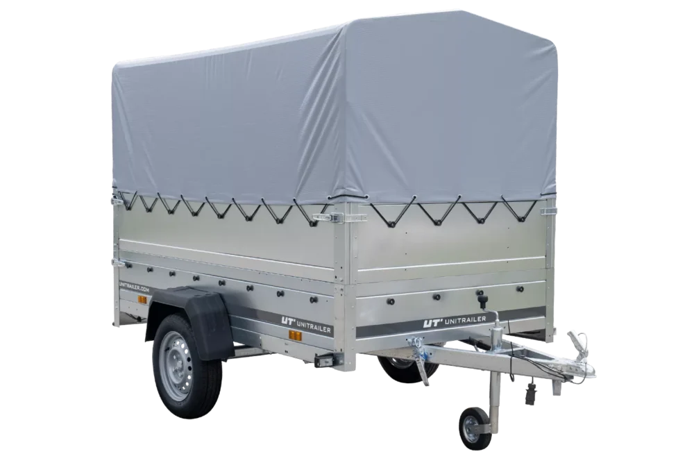 Führerschein B Anhänger Garden Trailer 230 KIPP mit Stützrad, zusätzlichen Bordwänden, Hochplane und Hochspriegel H800-Neu