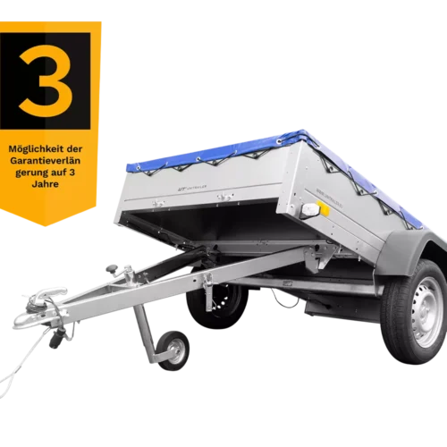 Garden Trailer 201 KIPP mit Flachplane, Stützrad und Planenträgern-Neu