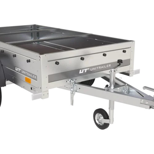 Gartenanhänger 200 Kipp mit Stützrad, H-0-Rahmen und blauer Plane-Neu