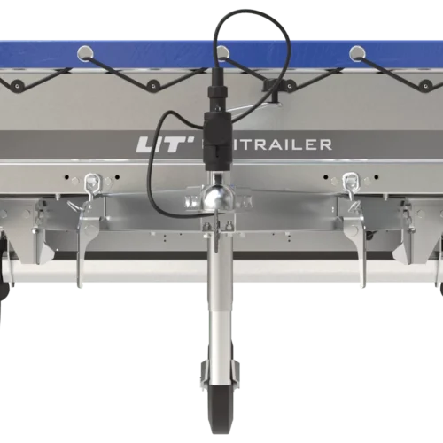 Gartenanhänger 200 Kipp mit Stützrad, H-0-Rahmen und blauer Plane-Neu