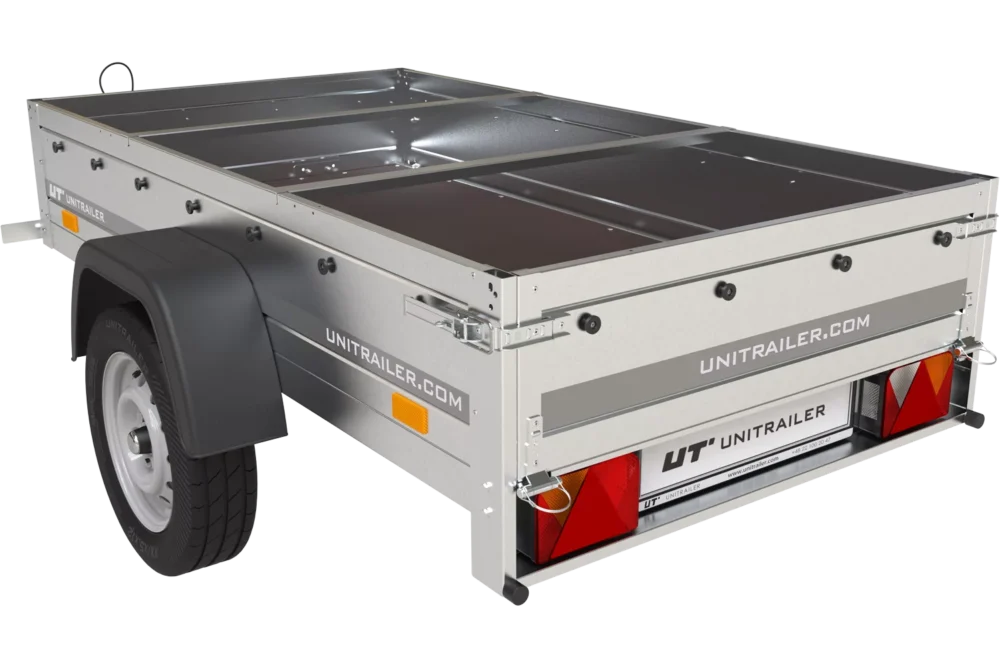 Gartenanhänger 200 Kipp mit Stützrad, H-0-Rahmen und grauer Plane-Neu4 Gartenanhänger 200 Kipp mit Stützrad, H-0-Rahmen und grauer Plane-Neu