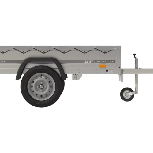 Gartenanhänger 200 Kipp mit Stützrad, H-0-Rahmen und grauer Plane-Neu5 Gartenanhänger 200 Kipp mit Stützrad, H-0-Rahmen und grauer Plane-Neu