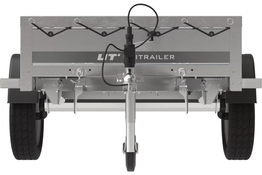 Gartenanhänger 200 Kipp mit Stützrad, H-0-Rahmen und grauer Plane-Neu6 Gartenanhänger 200 Kipp mit Stützrad, H-0-Rahmen und grauer Plane-Neu