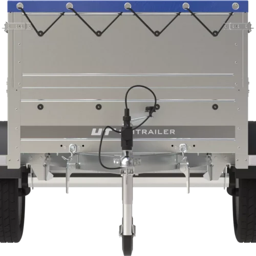 Gartenanhänger 200 Kipp mit Stützrad, zwei Seitenwänden, H-0-Rahmen und blauer Plane-Neu4 Gartenanhänger 200 Kipp mit Stützrad, zwei Seitenwänden, H-0-Rahmen und blauer Plane-Neu