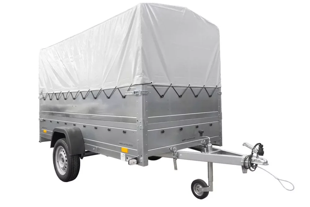 Kfz Anhänger mit Plane GARDEN TRAILER 264 KIPP [mit Stützrad, zusätzlichen Bordwänden, Hochplane und Hochspriegel]-Neu