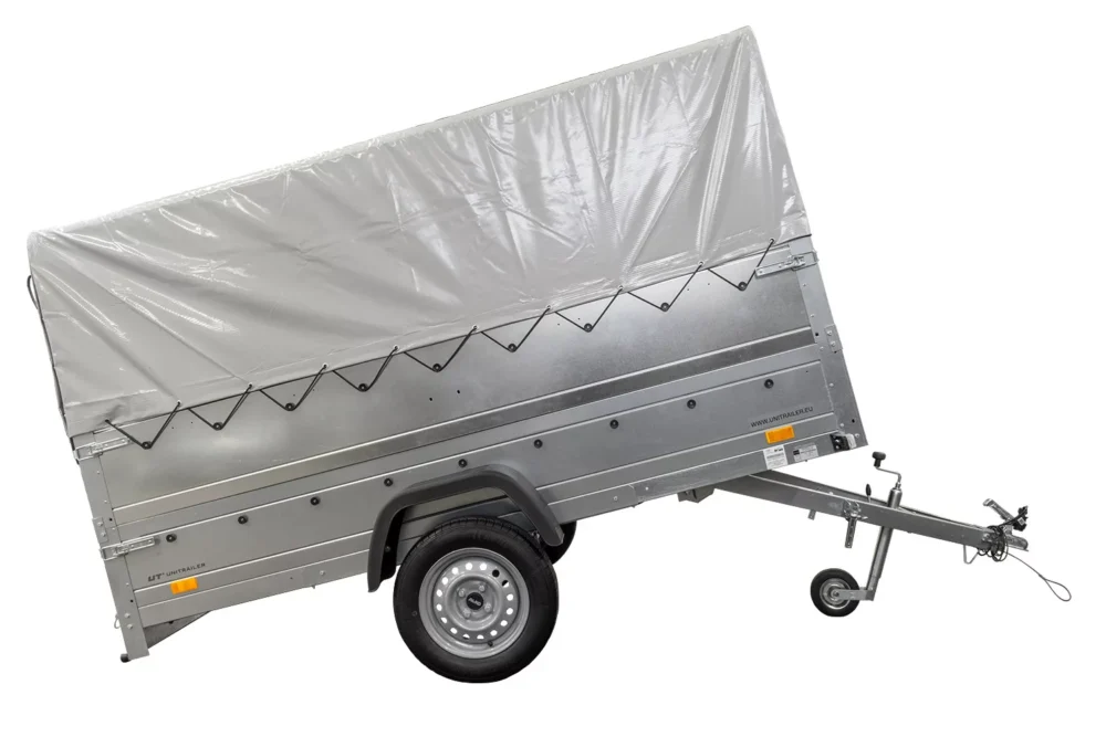 Kfz Anhänger mit Plane GARDEN TRAILER 264 KIPP [mit Stützrad, zusätzlichen Bordwänden, Hochplane und Hochspriegel]-Neu