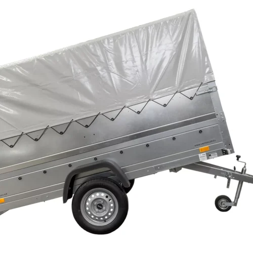 Kfz Anhänger mit Plane GARDEN TRAILER 264 KIPP [mit Stützrad, zusätzlichen Bordwänden, Hochplane und Hochspriegel]-Neu